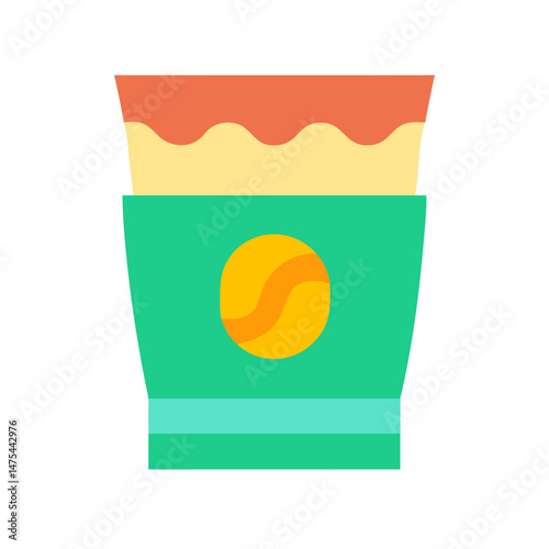 Minimalist Fresh Coffee Cup Graphic Vector Design