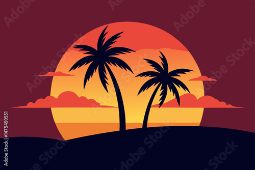 palm tree silhouette