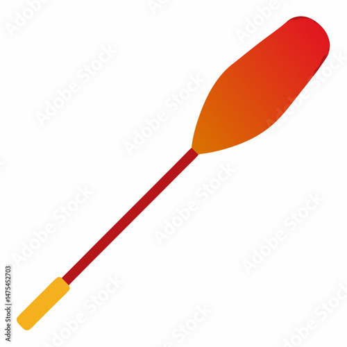 kayak paddle isolated on white