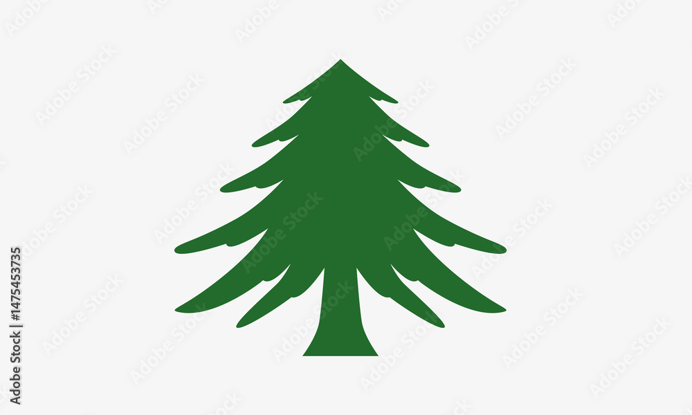 Obraz premium Massachusetts Naval Maritime Ensign. Pine Tree Flag of New England