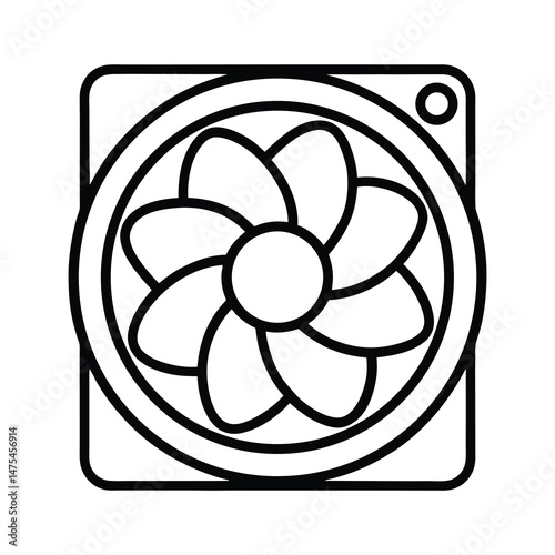 fan vector illustration