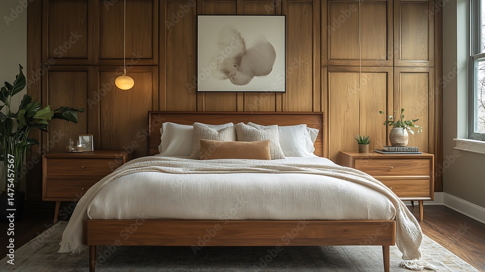Cozy elegant sleeping space with plants high resolution picture Cozy elegant sleeping space with plants high resolution picture