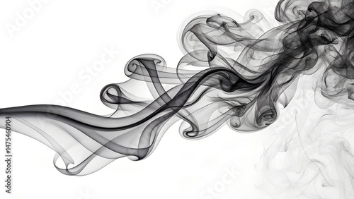 abstract smoke  white background