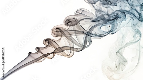 smoke isolated on white background