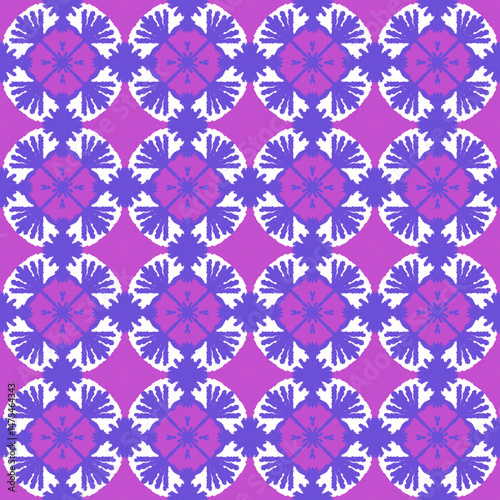 Cycle floral pattern