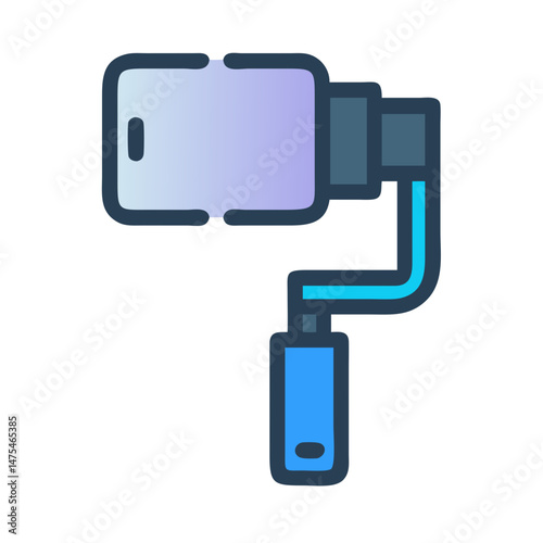 Smartphone gimbal icon vector illustration for smooth filming