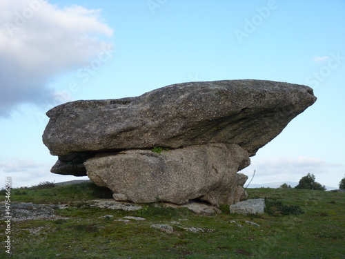 Large and picturesque granite formations in nature