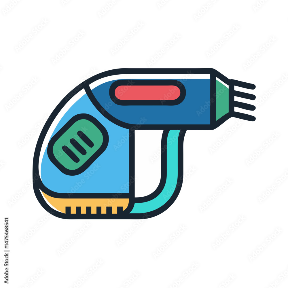 Electric Lint Remover Icon, Illustration, Garment Care Tool