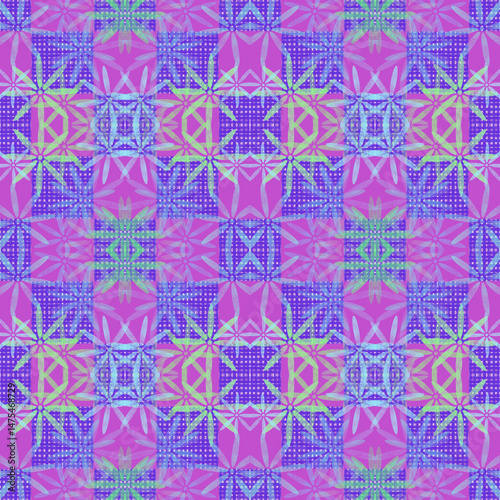 Cubic floral pattern