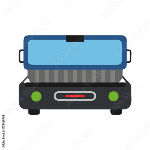 Modern Flat Design Food Warmer Catering Appliance Illustration