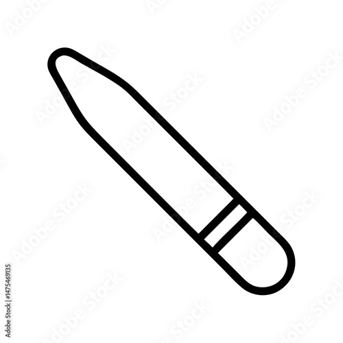 Nail File Outline Icon  