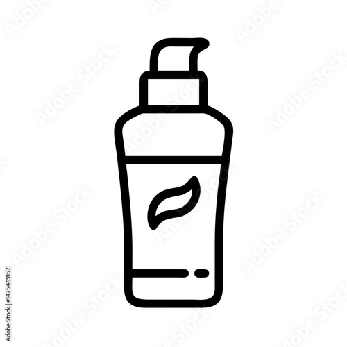 Skin Toner Bottle in Minimalist Style with Clean Lines  