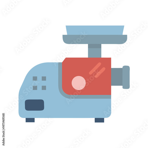 Retro Meat Grinder: Nostalgic Kitchen Appliance Illustration