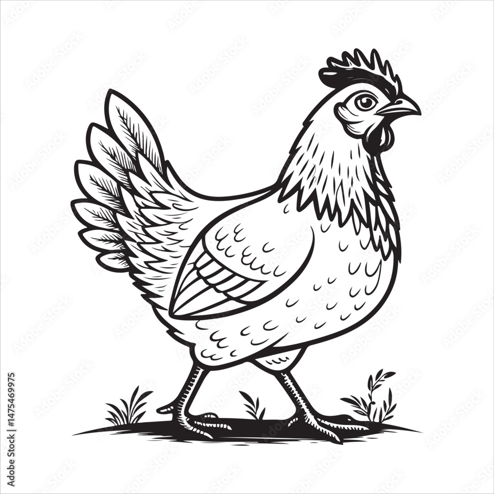 Fototapeta premium Chicken Vector