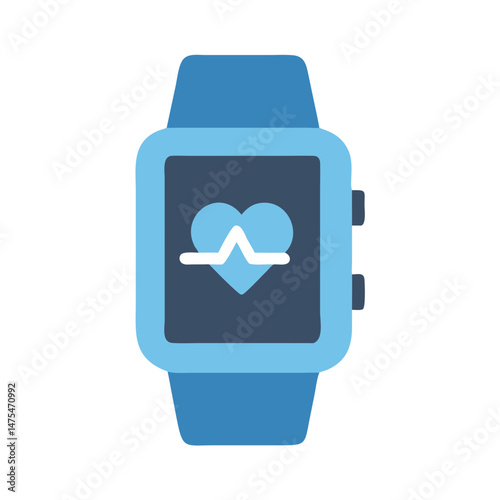 Smartwatch with heart rate, health and fitness tracking