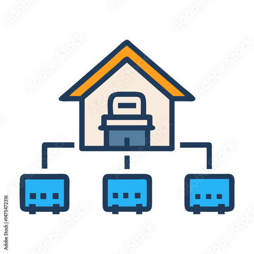 Network Distribution Hub: Home to Multiple Systems Connection