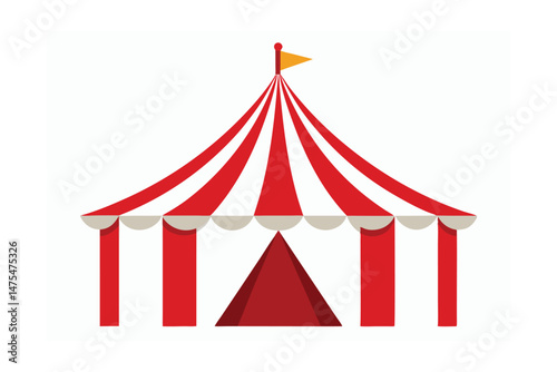 circus tent vector illustration