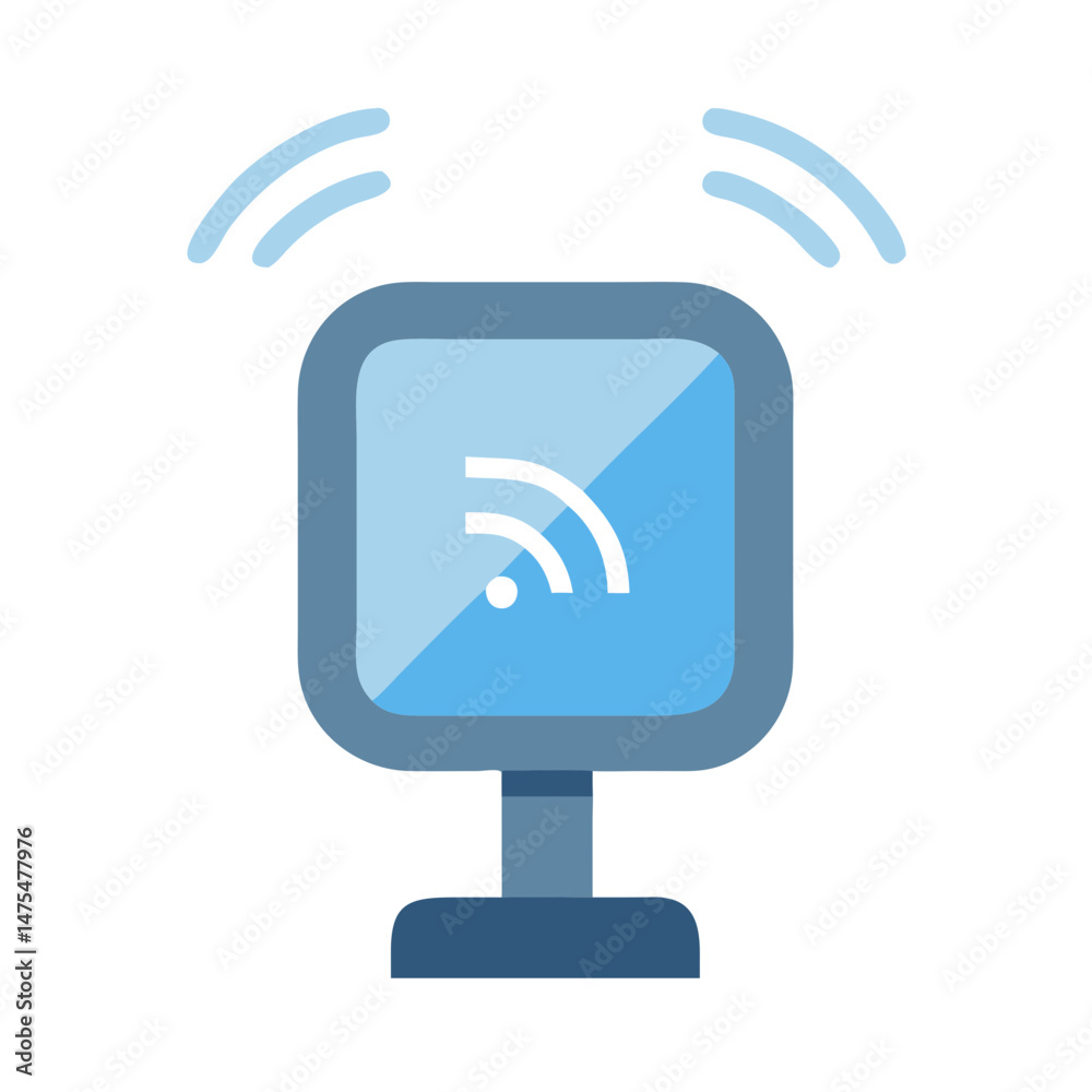 Wireless network device or signal icon illustration design Wireless network device or signal icon illustration design