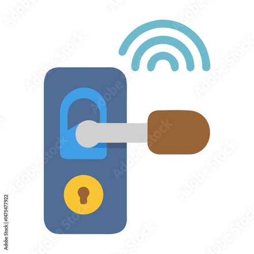 Smart lock system with wireless connection, home automation