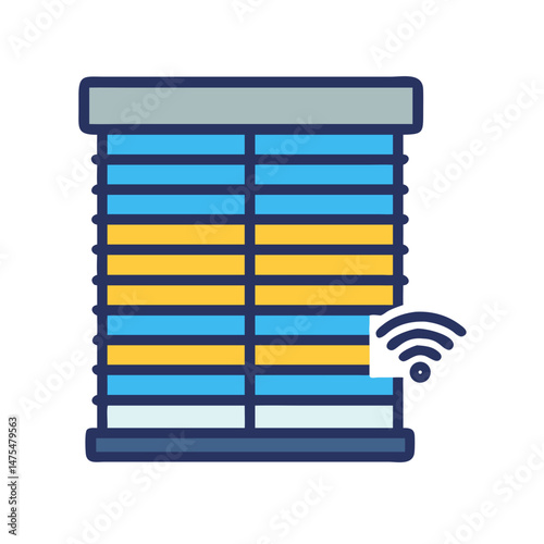 Smart window blind or shutter with wifi connectivity