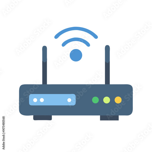Wireless Router Icon: Internet, Networking, and Connectivity Symbol