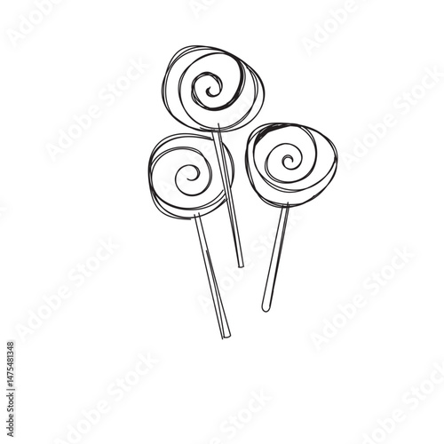 Sweet candy. Candy illustration. Cute hand drown. element for prints, cards, invitation, flyer and poster.