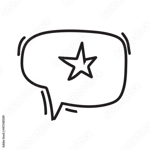 speech bubbles. Speak bubble text. Cute hand drown. element for prints, cards, invitation, flyer and poster.