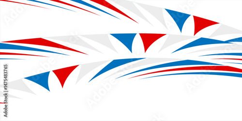 Russian flag festive bunting against. Party background with flags. eps 10