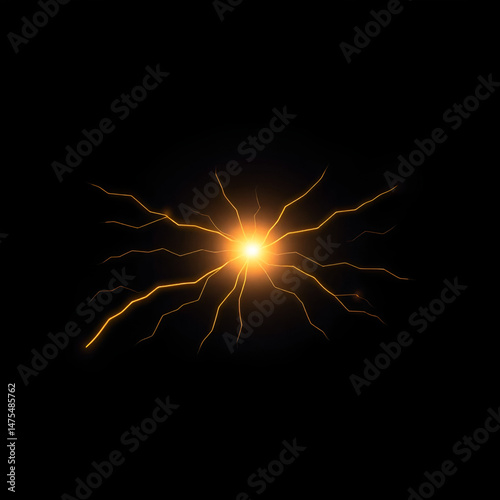 Minimalist design representing long term depression LTD synaptic connection shown with fading glow or thinner line