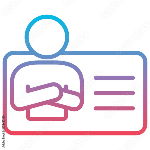 User Identity Card Icon