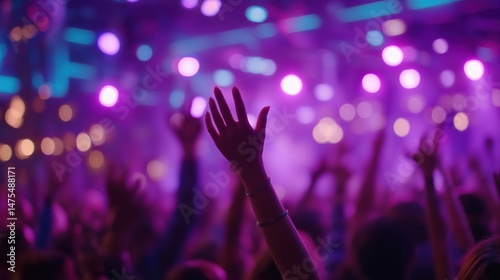Vibrant nightclub celebration with friends dancing joyful atmosphere