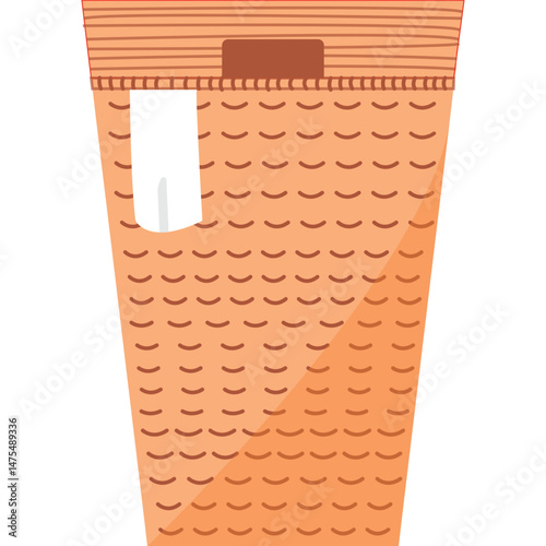 dirty laundry basket vector icon isolated on white