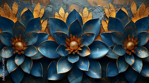 Luxury abstract blooming lotus artwork high resolution photos