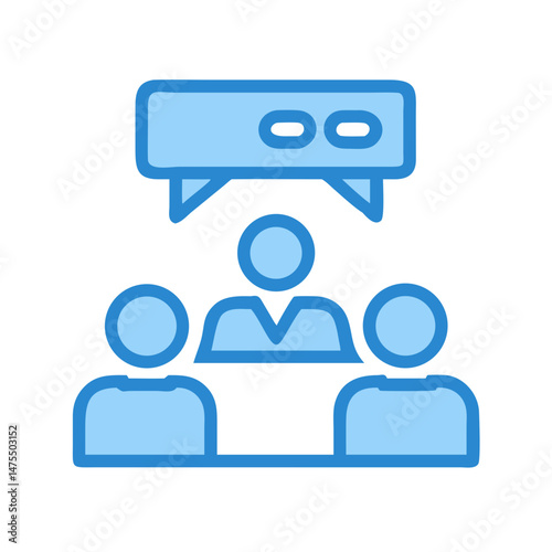 Team communication and meeting concept on black background