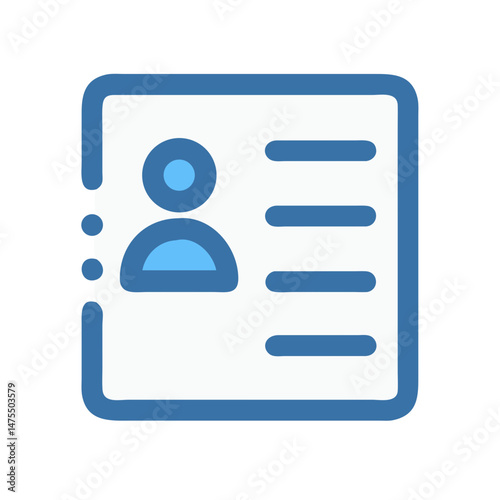 Contact card vector illustration for social and business