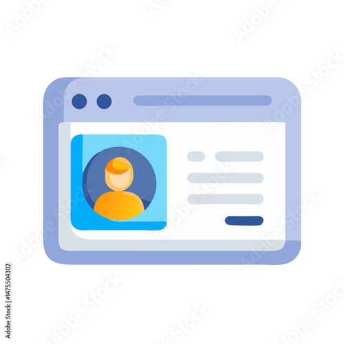 Profile Page Interface Design, User, Account, Identity