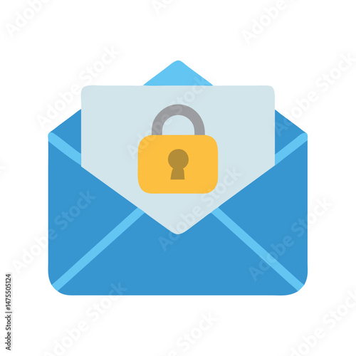 Secure Email Icon - Data Protection and Privacy