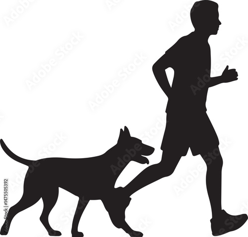 Loyal Dog Sitting Silhouette

Playful Puppy Running Vector Design

Dog with Ball Silhouette Scene

Guard Dog Standing Alert Silhouette

Dog and Owner Walking Silhouette