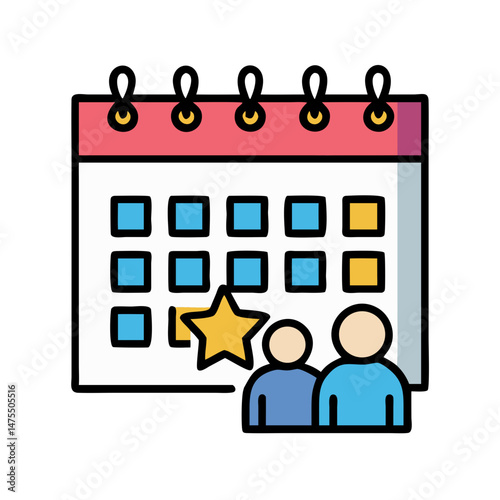Teamwork and milestones scheduled on the calendar app