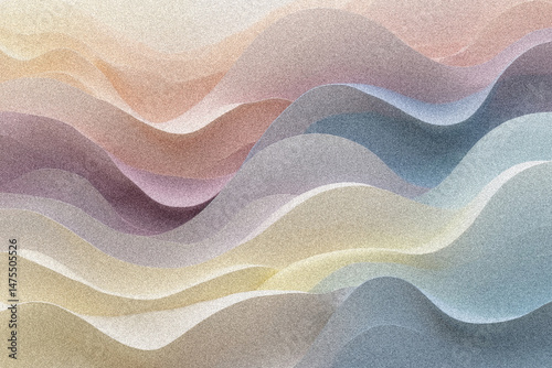 Abstract Pastel Wave Pattern Textured Paper Background