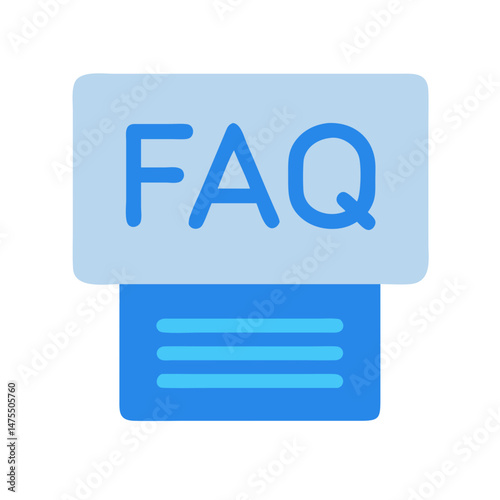 FAQ Icon, Frequently Asked Questions Sign, Help Center