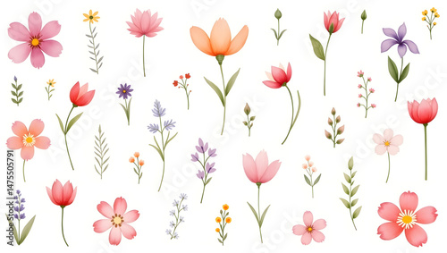 seamless pattern with flowers
