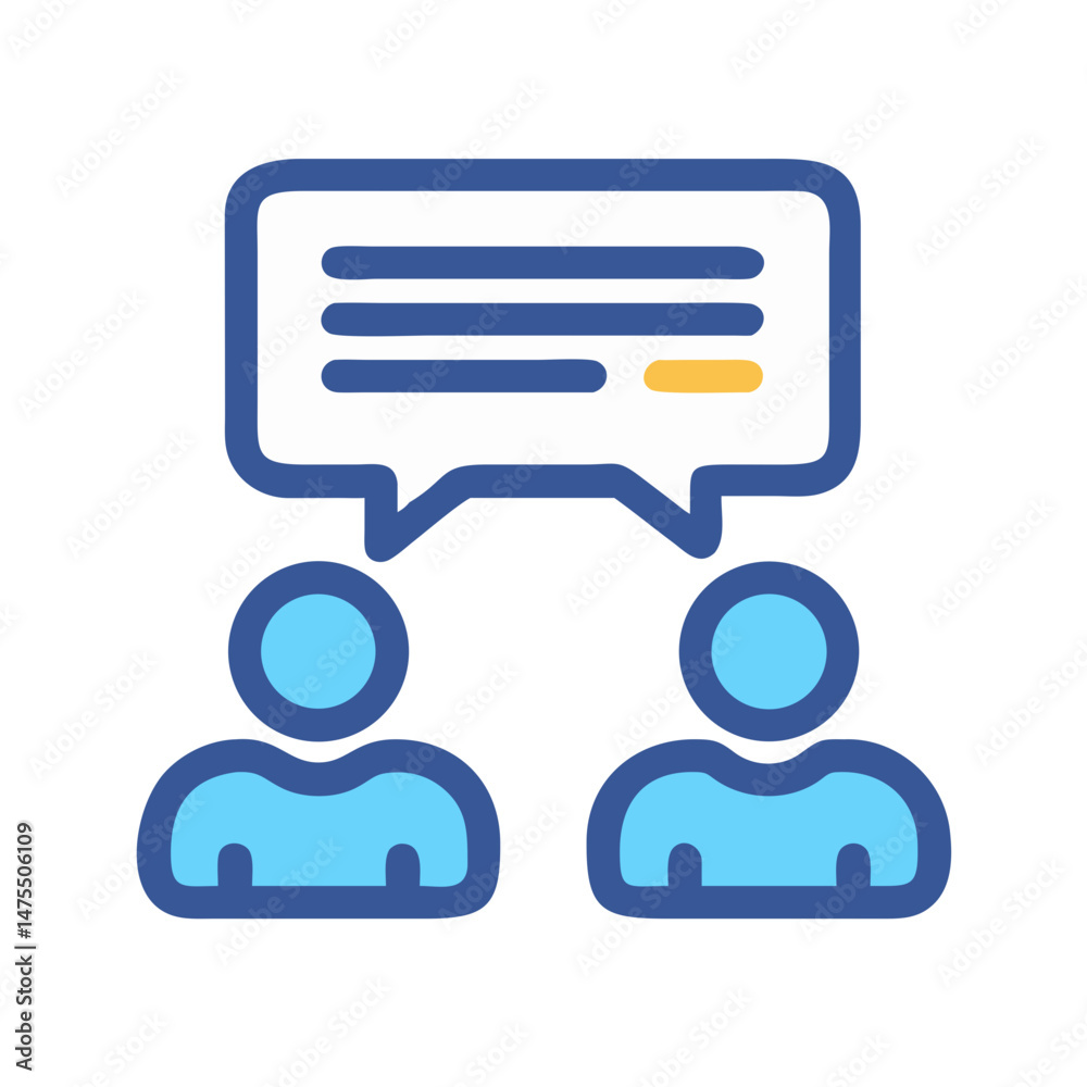 People Communication Dialogue Icon, Connection, Business Discussion Concept People Communication Dialogue Icon, Connection, Business Discussion Concept