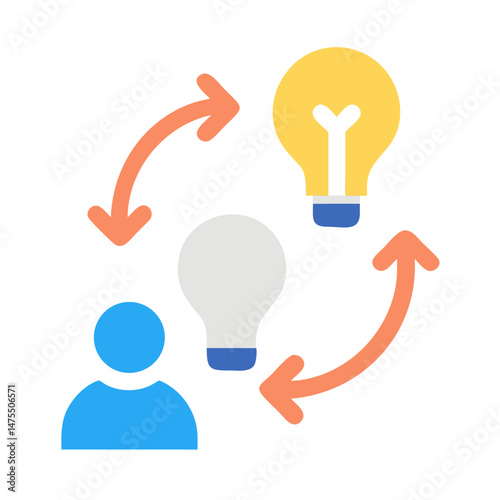 Idea generation, innovation, brainstorming, thinking process, concept, strategy