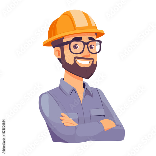 2D flat Professional Development vector illustration, isolated on a white background.