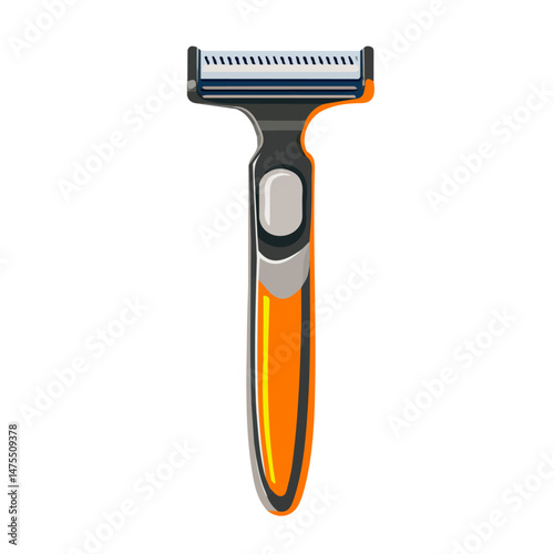 2D flat Shaving Razor vector illustration, isolated on a white background.