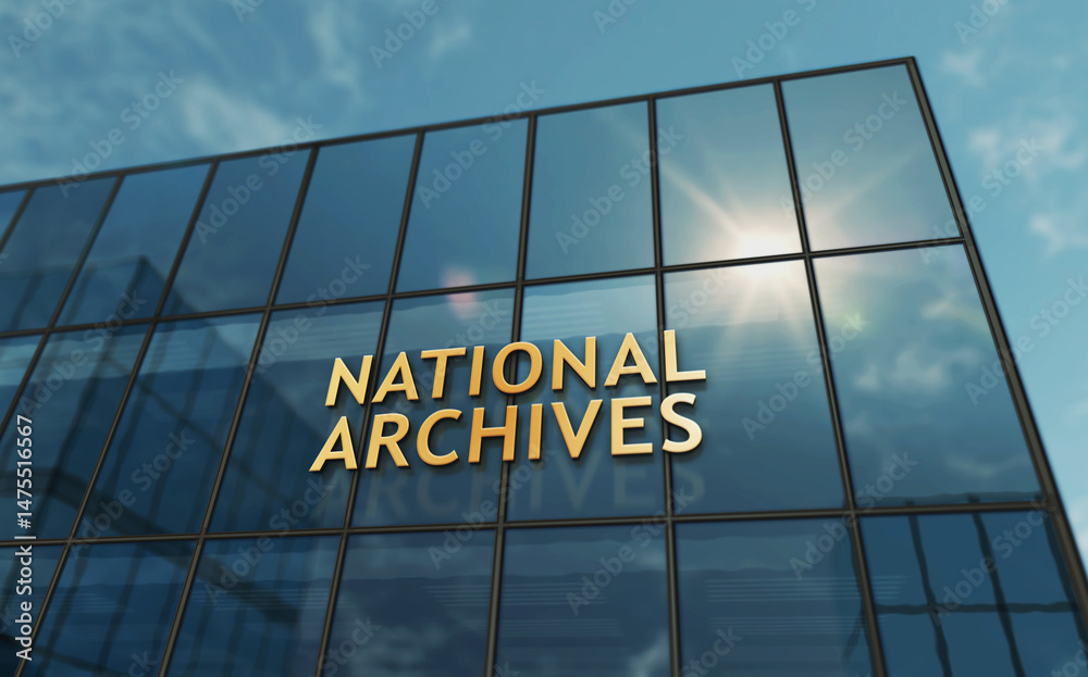 National archives glass building concept