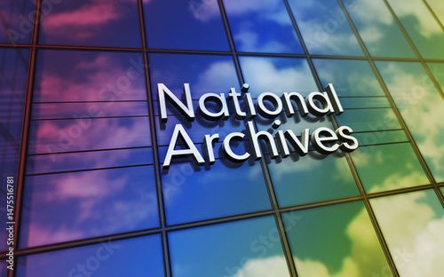 National archives glass building concept