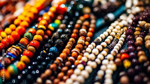 Close-Up of Traditional Jewelry from Various Cultures Displayed Together