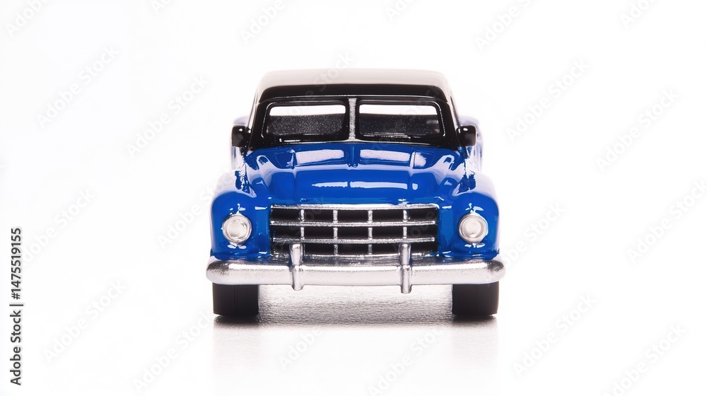 Blue Classic Car Toy Model. Blue Classic Car Toy Model.
